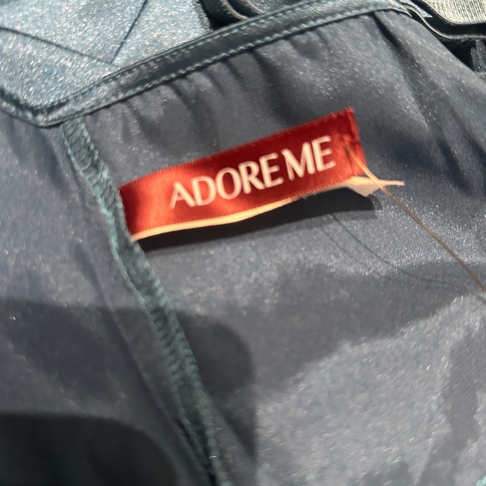Adore Me Midnight Blue Chemise with Lace Accents - Picture 9 of 12